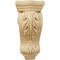 Ekena Millwork 3 1/2"W x 2 7/8"D x 7 3/4"H Small Farmingdale Acanthus Corbel, Alder COR03X02X07FRAL - alternate 4